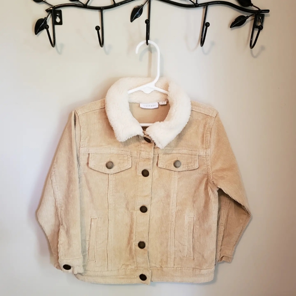 Jamie Kay Cord + Sherpa Neck Jacket